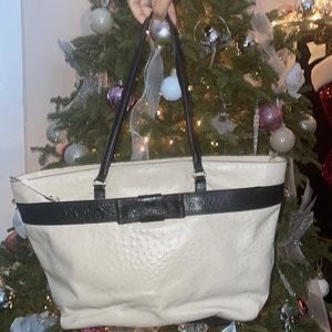 Katie spade ostrich tote bag